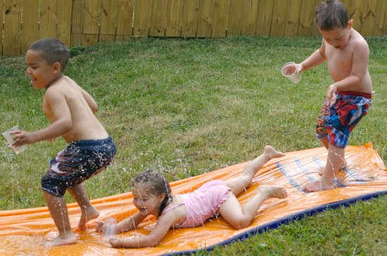 Cool off with water on hot summer days