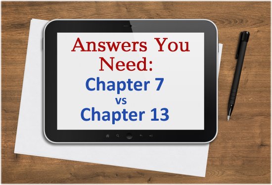 Bankruptcy Explained: The Difference Between Chapter 7 and Chapter 13