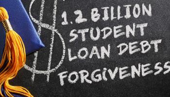 What is the latest on the $1.2 billion in student loan forgiveness? 