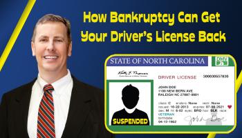 BANKRUPTCY CAN GET YOUR DRIVER'S LICENSE REINSTATED