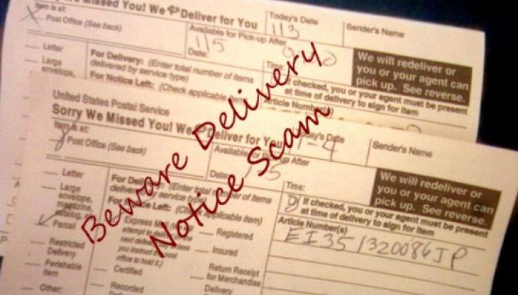 North Carolina Scam Alert: Fake Delivery Notice Is Launching Point for Many Scams