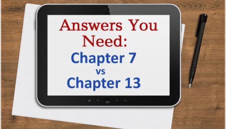 Bankruptcy Explained: The Difference Between Chapter 7 and Chapter 13