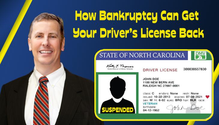 BANKRUPTCY CAN GET YOUR DRIVER'S LICENSE REINSTATED